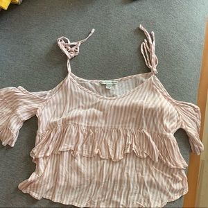 American eagle cropped dressy top